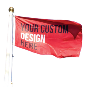 Custom printed flags. Custom design here. Buy online custom printed flags