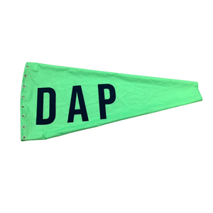 Designated Assembly Point (DAP) green windsock for oil and gas and refineries 