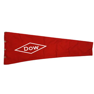 Red Custom windsock for industrial chemical facility