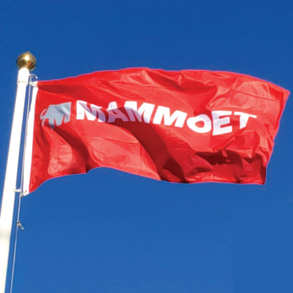 Mammoet Custom Flag Printed by The Custom Windsock Company