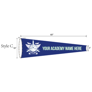 Heavy duty windsock for air academy- custom print name