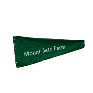 Custom agricultural windsock for crop dusting and air strips. Full color, custom printed, heavy duty windsock.