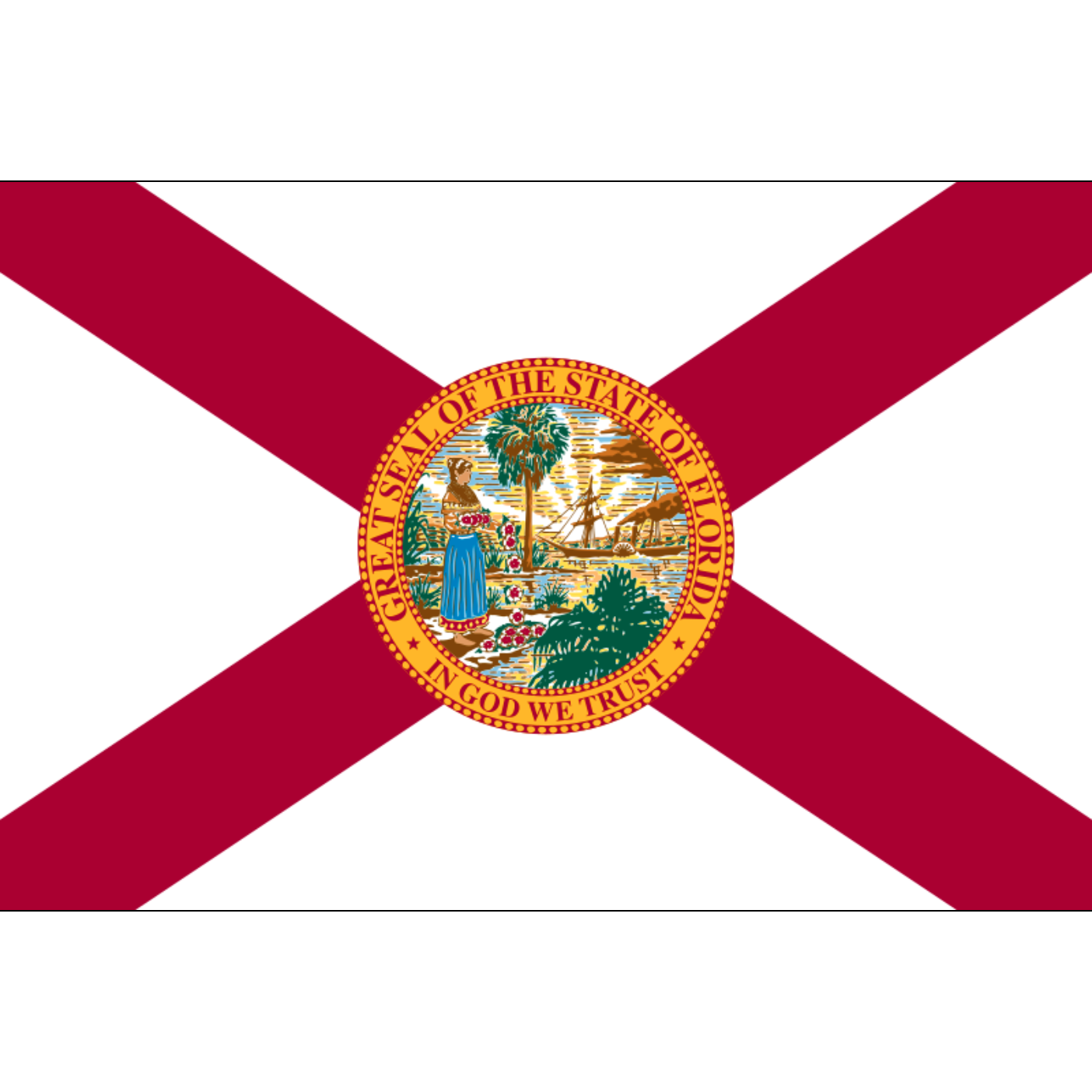 State of Florida flag lightweight knitted polyester  - The Custom Windsock Co.