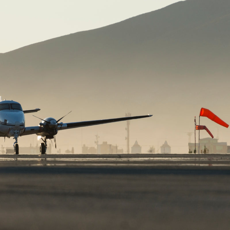 FAA compliant orange windsock for aviation and industrial use