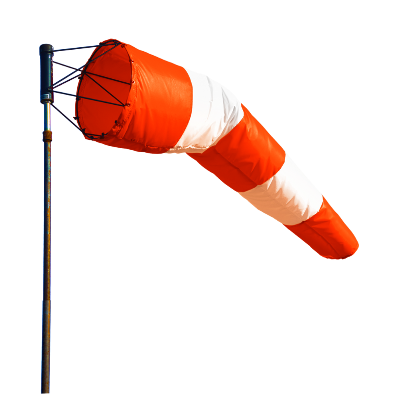 Orange & White Airport Windsocks