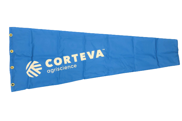 Corteva Agricultural Windsock Heavy Duty Made by the Custom Windsock Company Blue