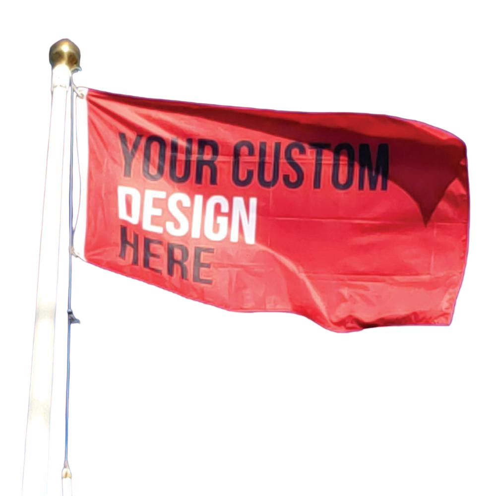 Custom Printed Flags- Full Color Print on High Quality Polyester