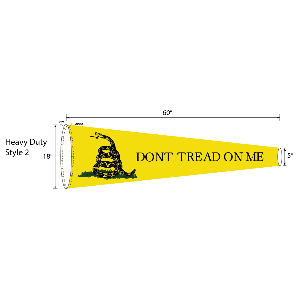 Gadsden Don&#39;t Tread on Me Lightweight Windsock