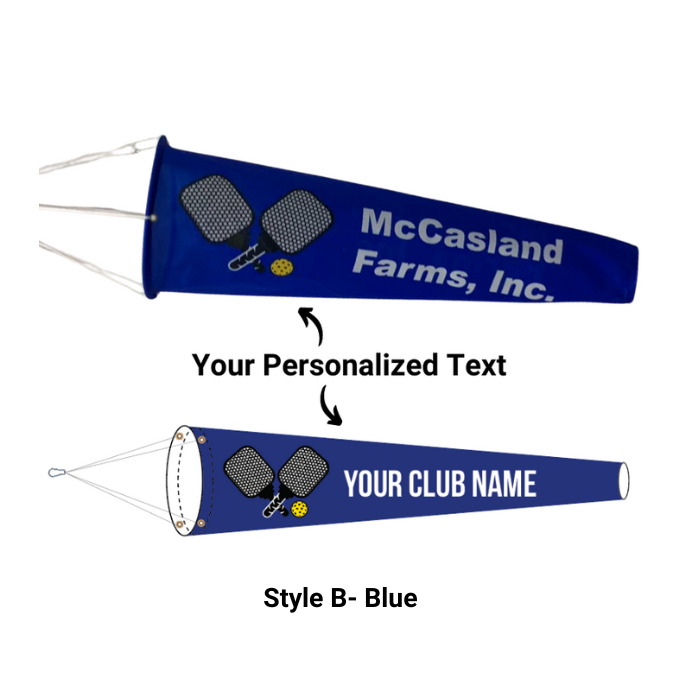Custom Windsocks Personalized Pickleball Court Windsock | The Custom Windsock Co.