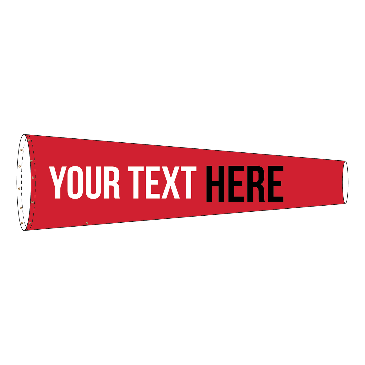 Personalized text custom printed agricultural windsock