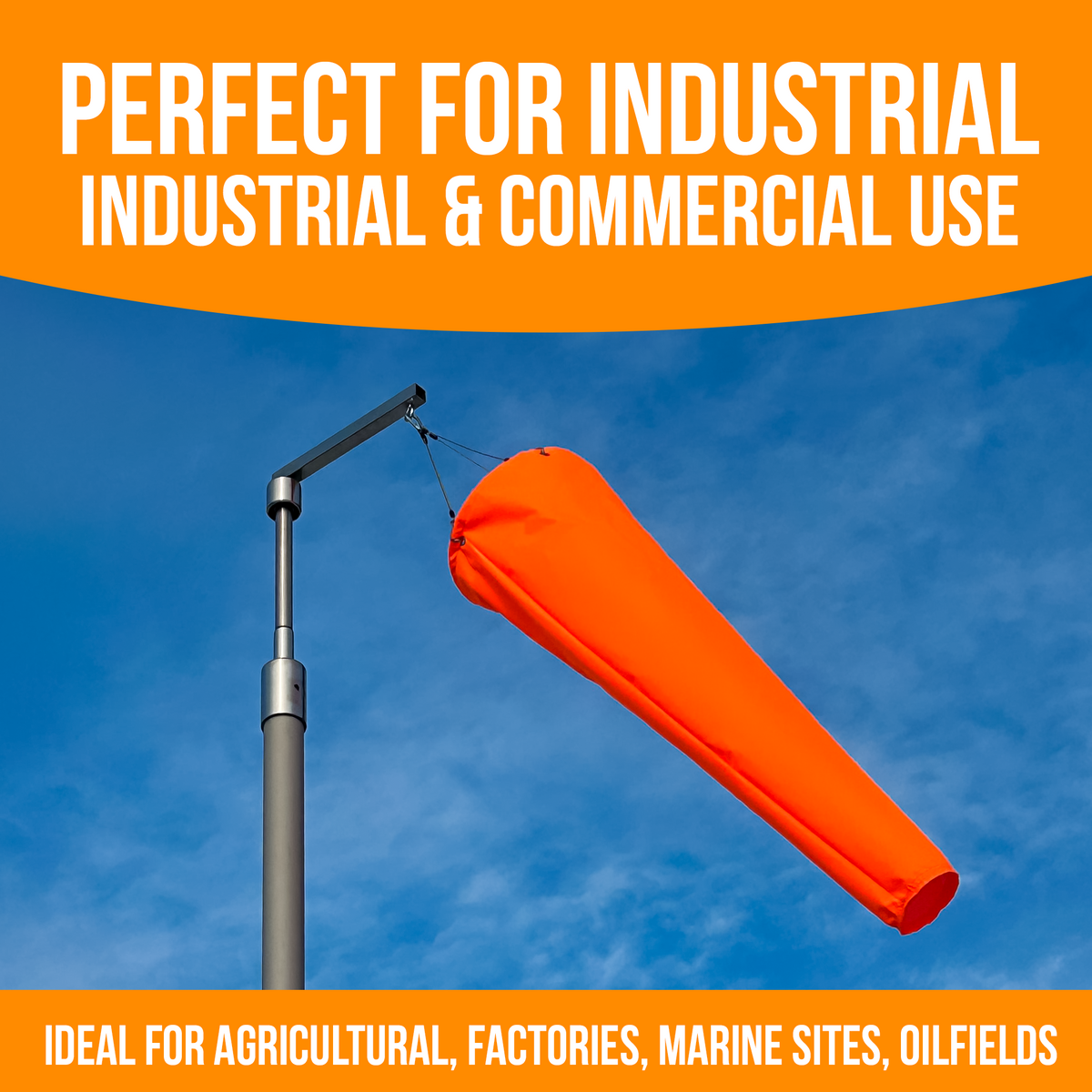 Hanging windsock pivot arm