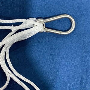 Stainless steel clip and heavy duty nylon braided rope for golf pin windsock flags