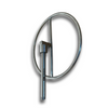 stainless steel windsock from for aviation and industrial use. heavy duty dual ball bearing windsock frame with 3/4 NPT threading 