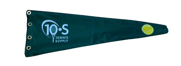 Tennis Court Green colored  Heavy Duty Windsock Made by the Custom Windsock Company