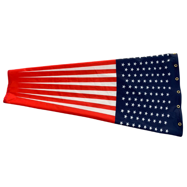 American USA Flag Windsock- Heavy Duty for Commercial Purposes