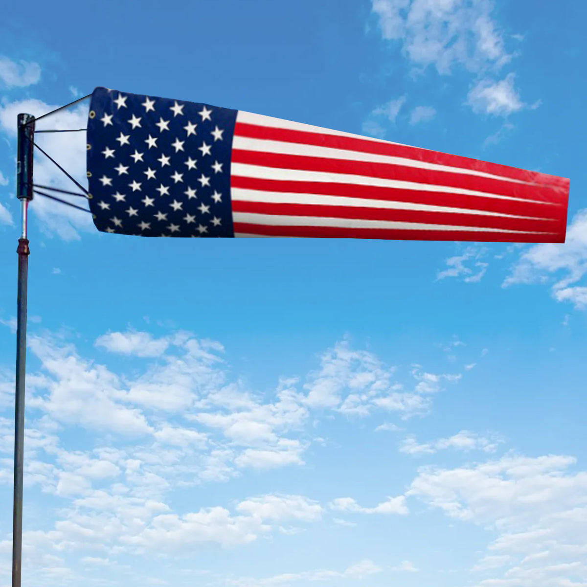 USA Heavy duty windsock for outdoor use and wind direction and speed measuring 