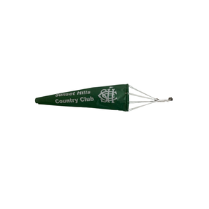 Lightweight custom printed tennis court windsocks. Print your court, club or sponsor's logo in full color