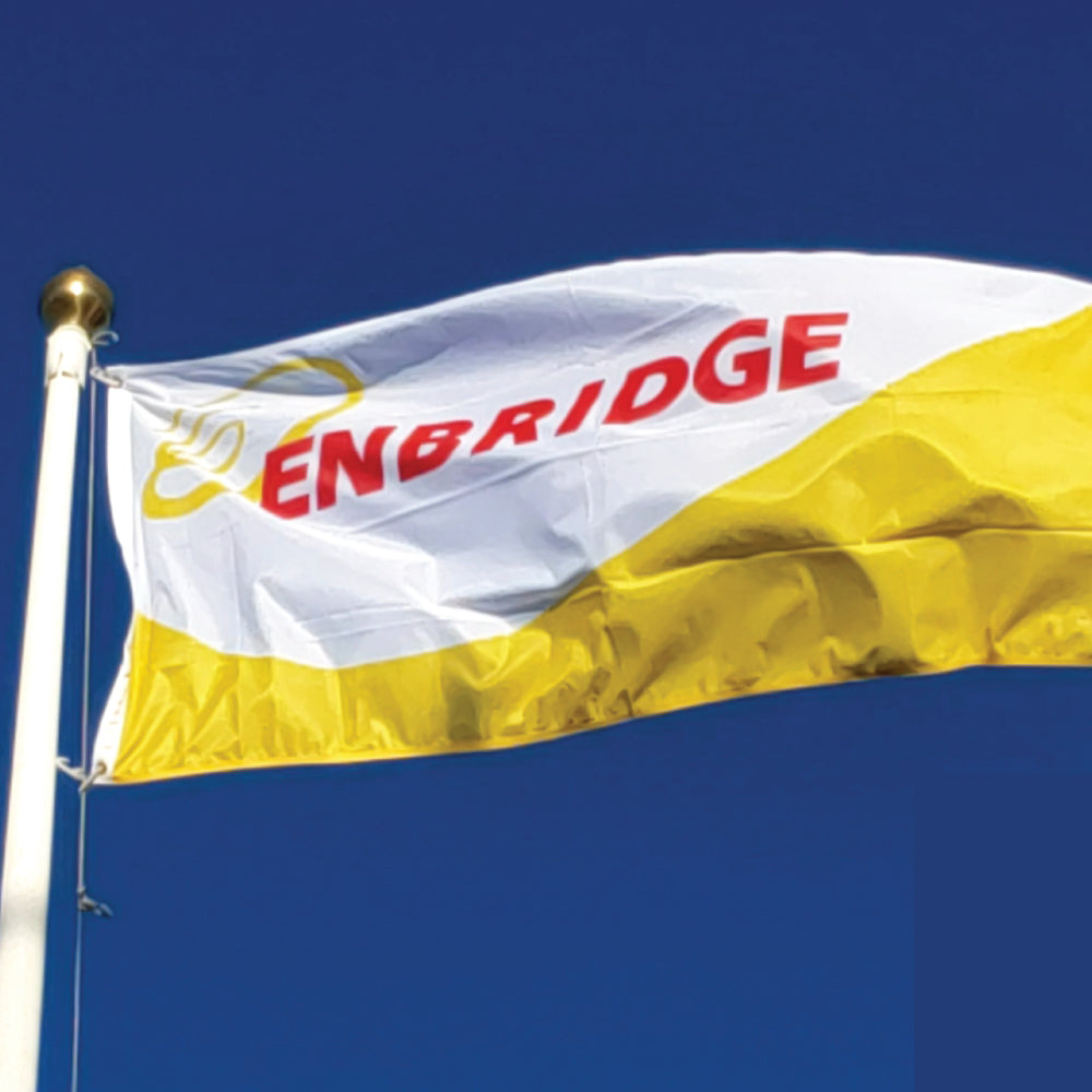 Enbridge Custom Flag Printed by The Custom Windsock Company
