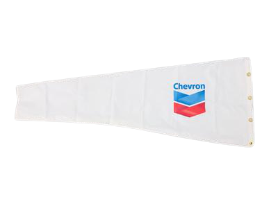 Chevron Custom Heavy Duty Windsock made by the Custom windsock company