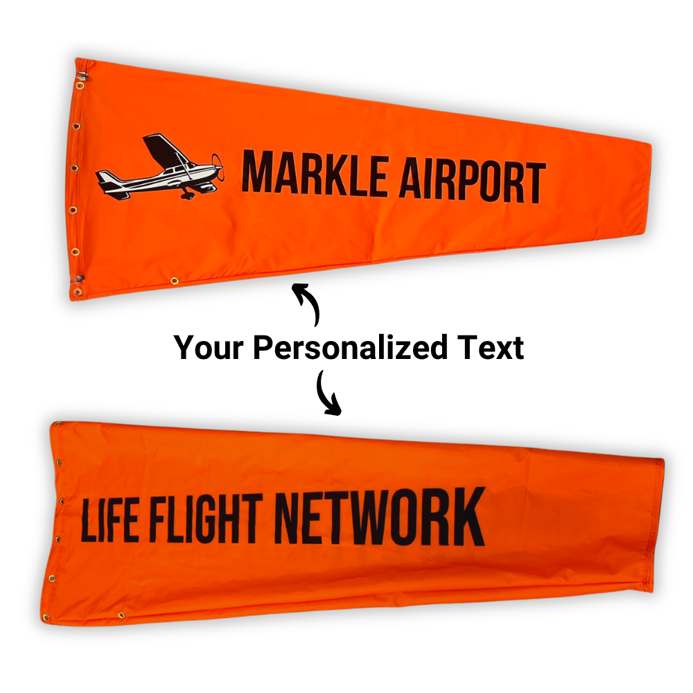 Personalized Text Airport Windsocks - Custom Windsocks Image