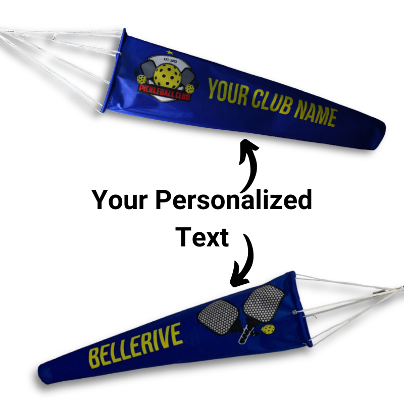 Custom Windsocks Personalized Pickleball Court Windsock | The Custom Windsock Co.