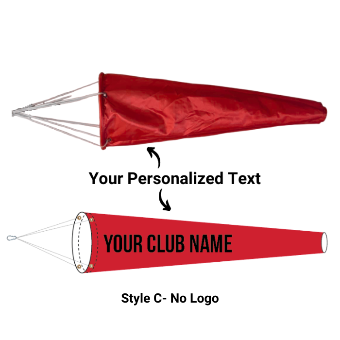 Custom Windsocks Personalized Tennis Court Lightweight Windsock | The Custom Windsock Co.