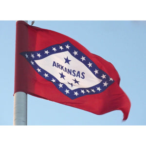 Flag of the State of Arkansas lightweight knitted polyester - The Custom Windsock Co.