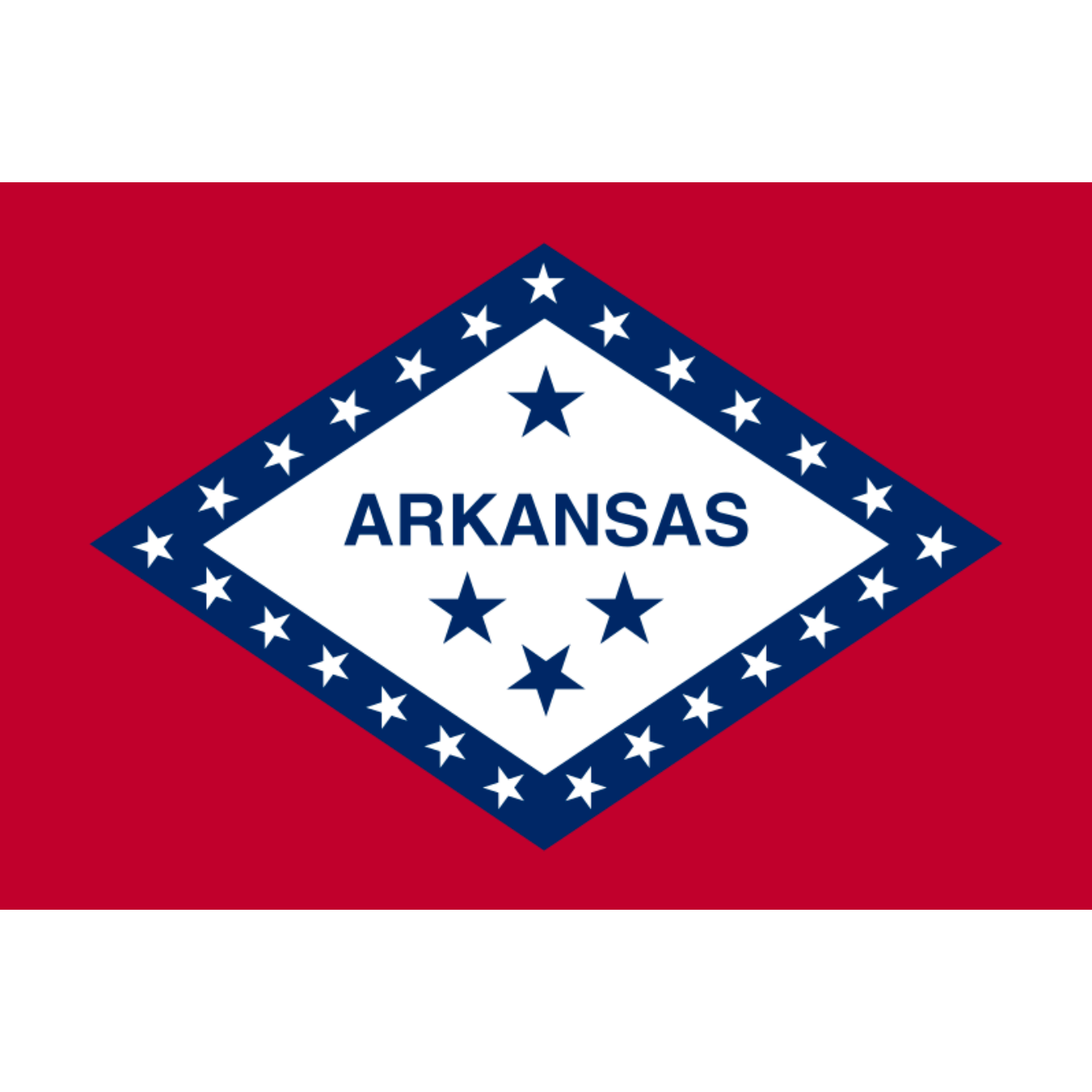Flag of the State of Arkansas lightweight knitted polyester - The Custom Windsock Co.