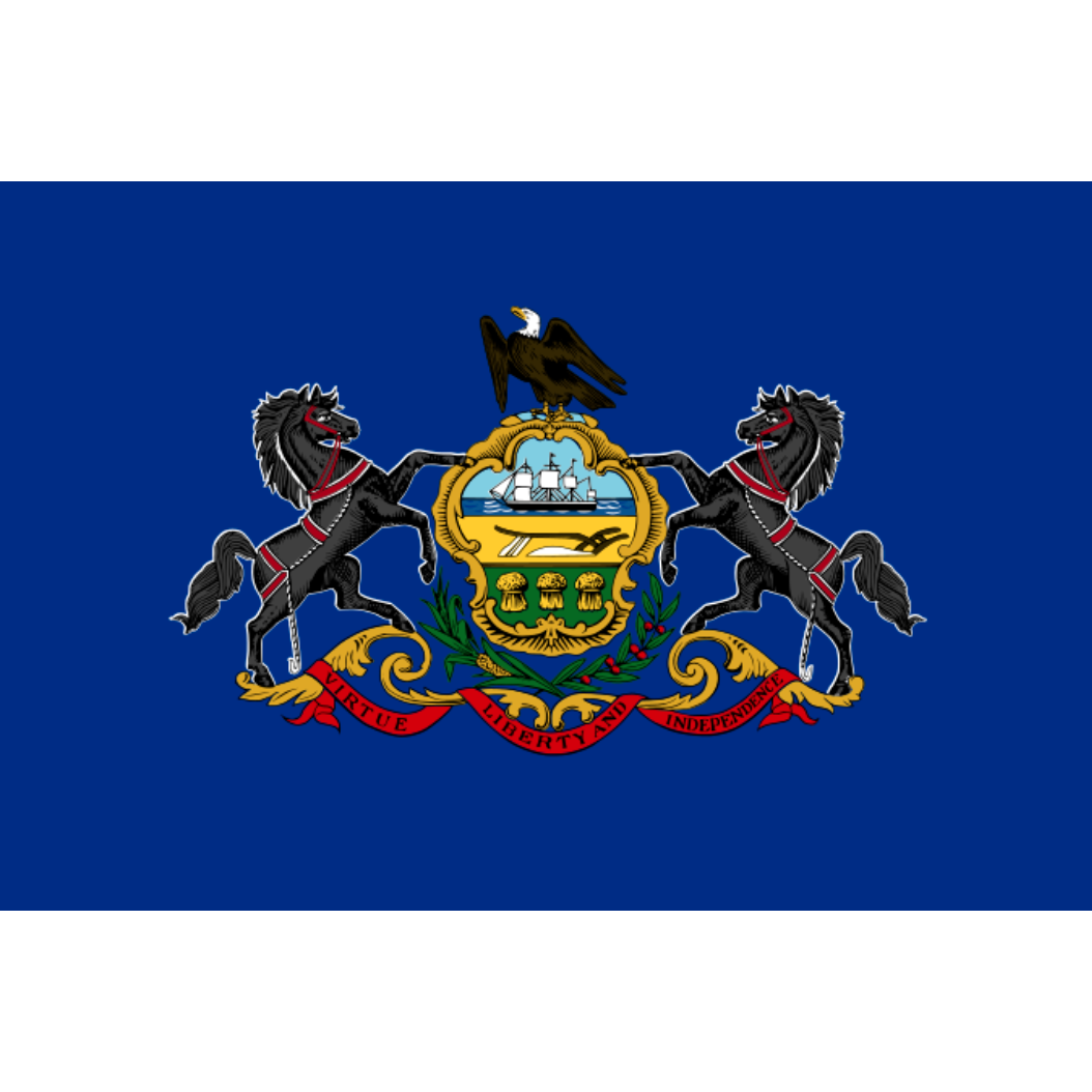 State of Pennsylvania - The Custom Windsock Co. Lightweight Knitted Polyester 