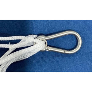 Stainless steel clip and nylon braided rope for pickle ball windsock