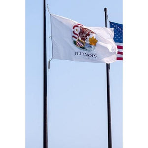 State of Illinois - The Custom Windsock Co. lightweight knitted polyester 